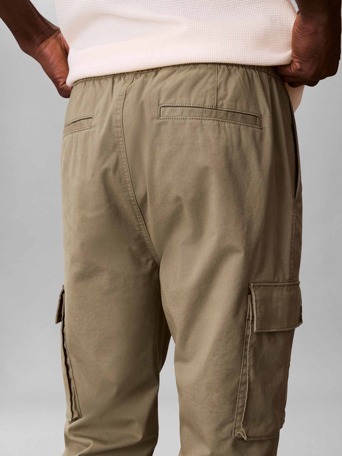 Calvin Klein CK Comfort Cargo, pantalone da uomo beige