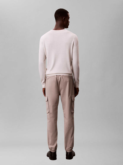 Pantalone cargo skinny beige da uomo Calvin Klein Jeans