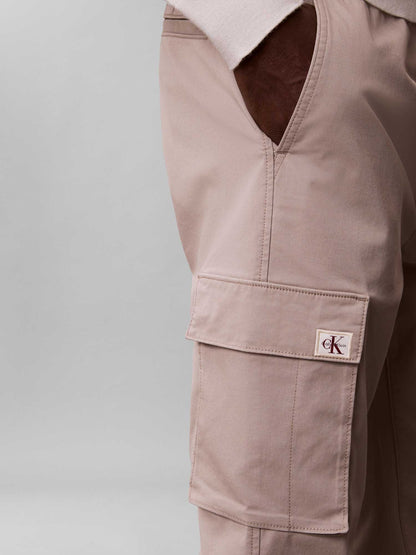 Pantalone cargo skinny beige da uomo Calvin Klein Jeans