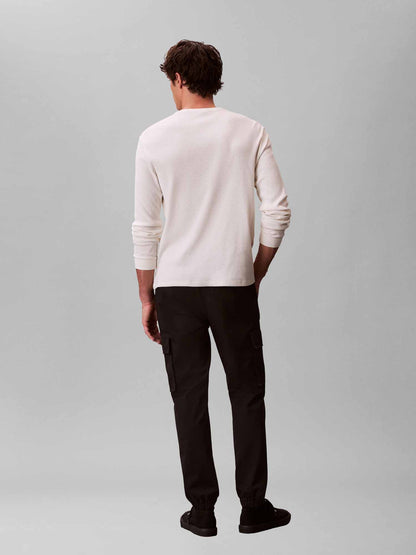 Calvin Klein Pantalone cargo skinny da uomo nero per un look casual