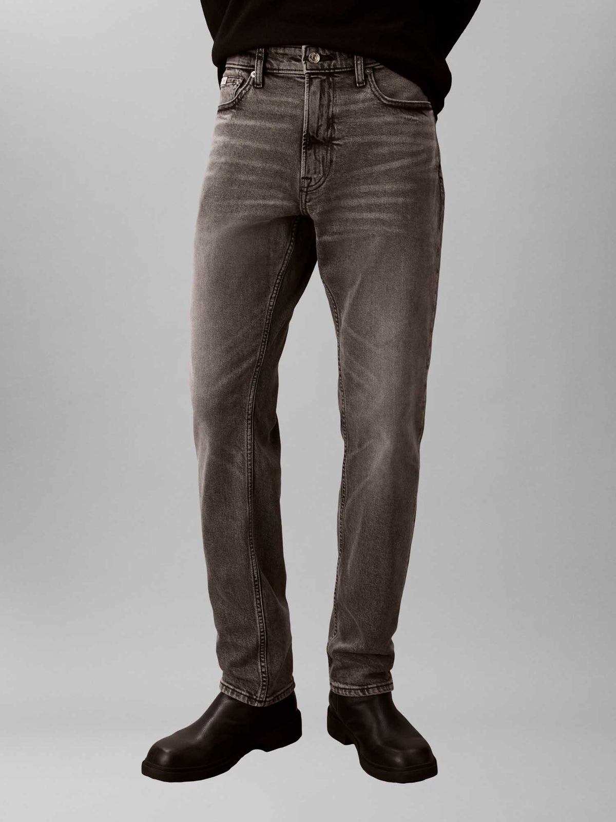 Ck slim pewter rock jeans da uomo grigio