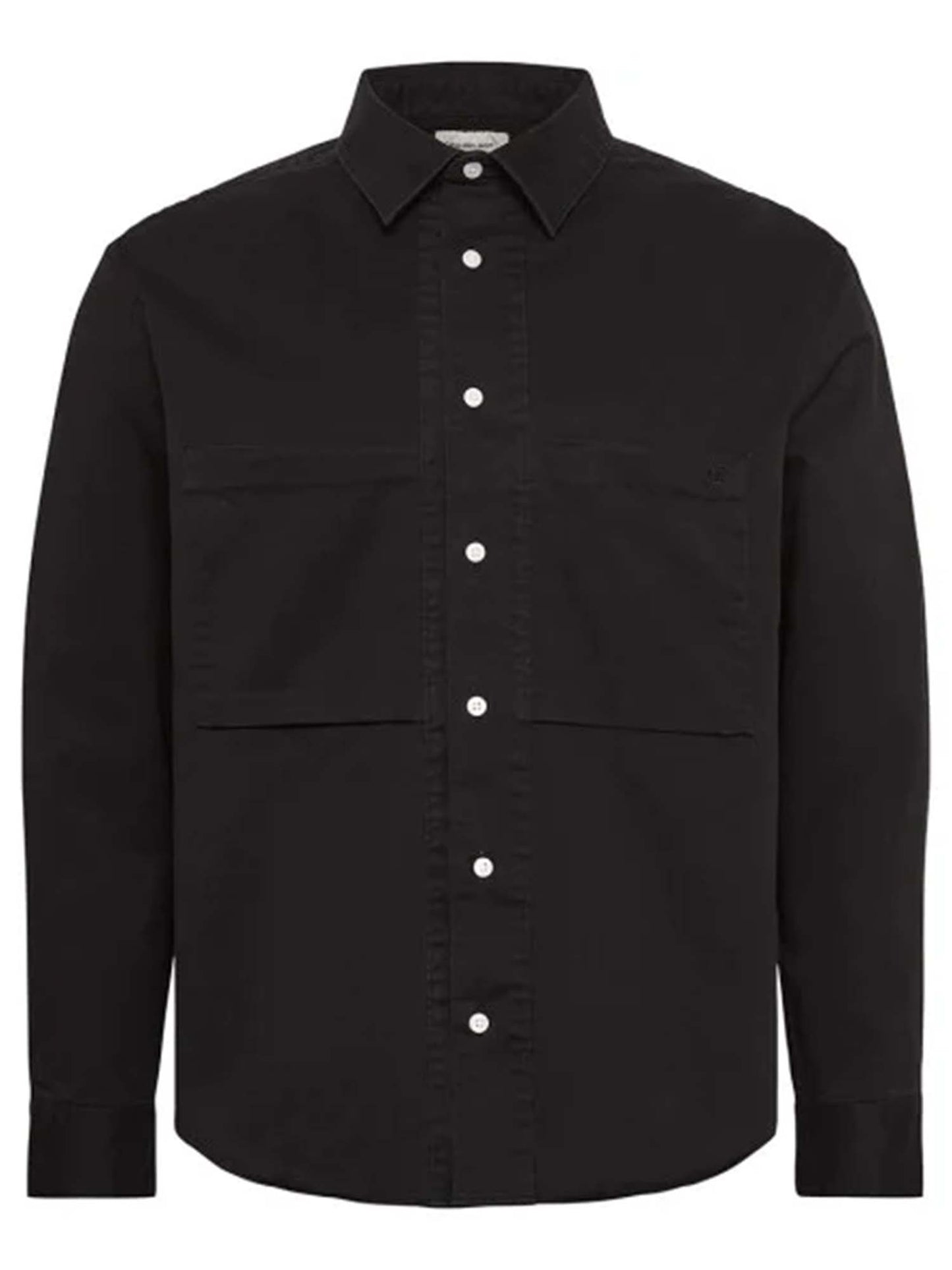 Camicia-giacca overshirt nera da uomo Calvin Klein