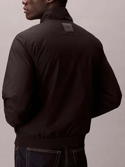 Giubbotto Harrington Calvin Klein uomo nero dalla linea casual