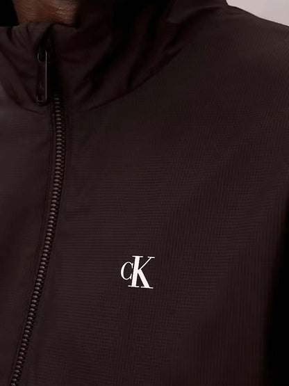 Giubbotto Harrington Calvin Klein uomo nero dalla linea casual