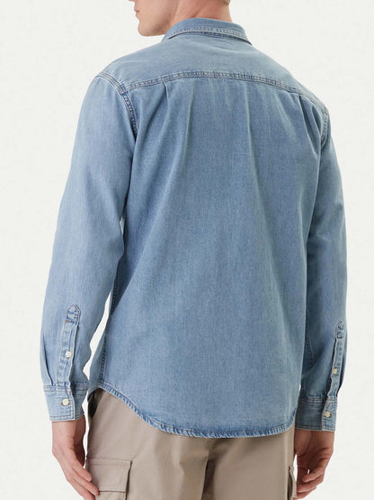 Camicia in denim chiaro Calvin Klein Jeans Essential da uomo