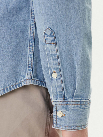 Camicia in denim chiaro Calvin Klein Jeans Essential da uomo
