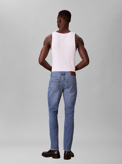 Jeans slim fit Calvin Klein da uomo in denim