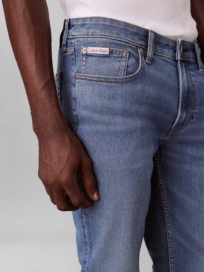 Jeans slim fit Calvin Klein da uomo in denim