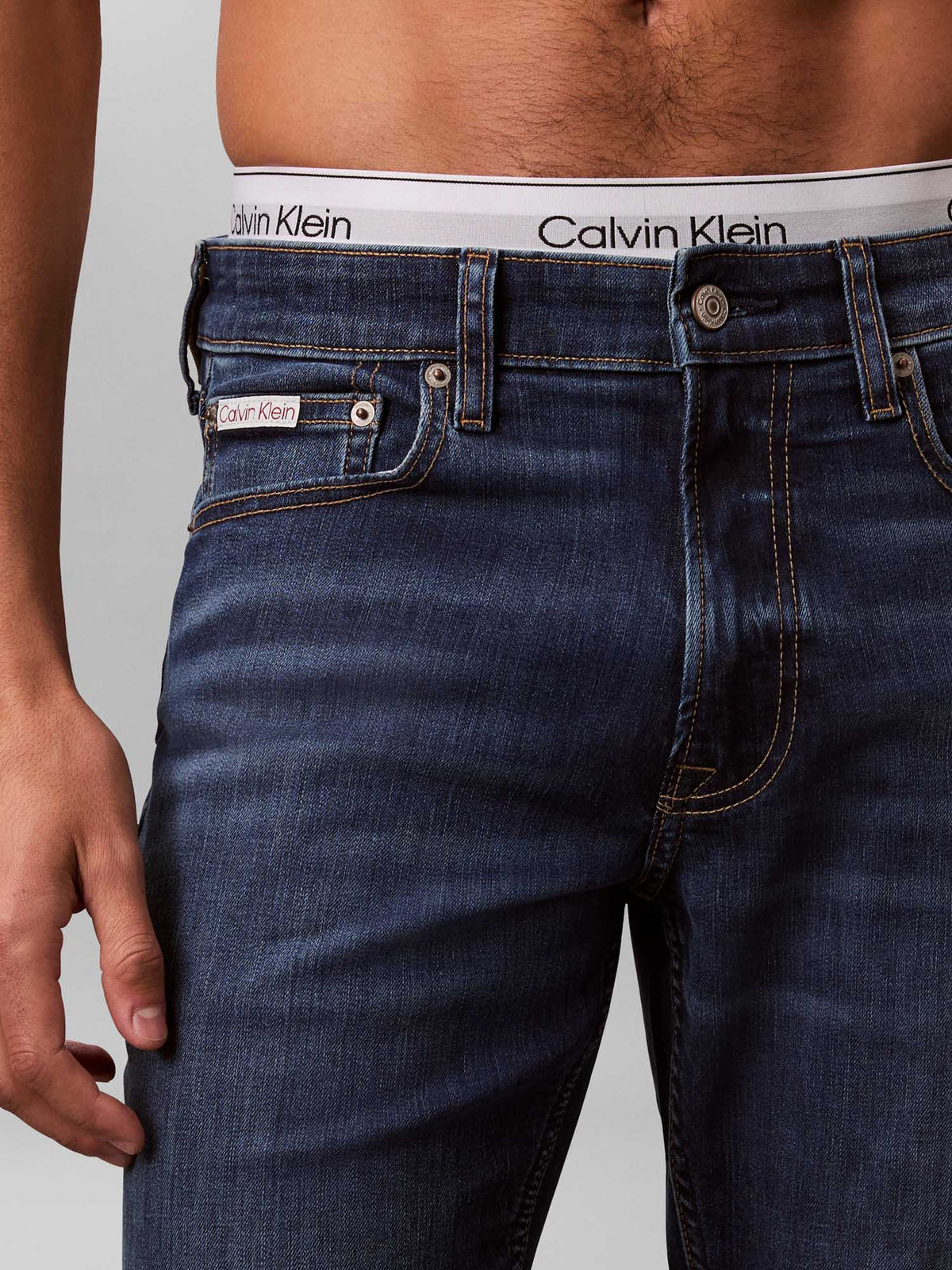 Ck slim dark irving jeans da uomo jeans scuro