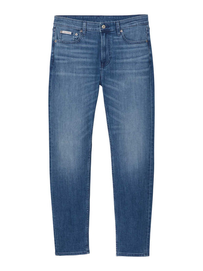Jeans Calvin Klein slim fit a gamba affusolata uomo in denim