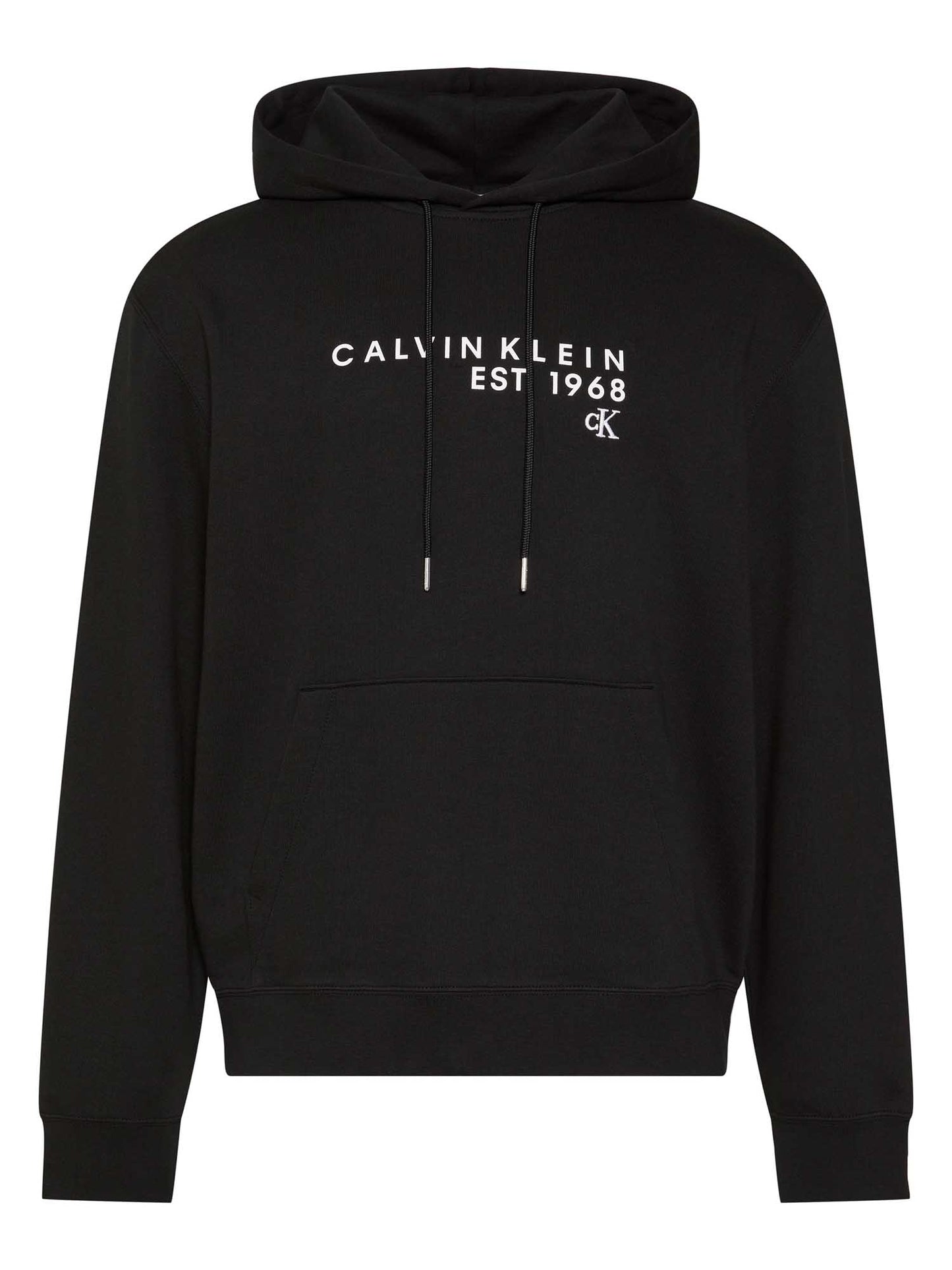 Felpa con cappuccio Calvin Klein 350 Terry 1968 da uomo nera