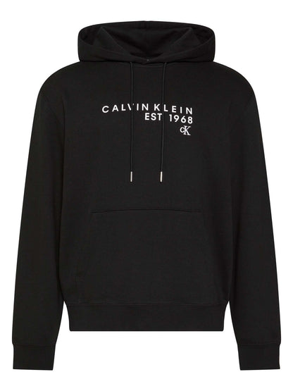 Felpa con cappuccio Calvin Klein 350 Terry 1968 da uomo nera