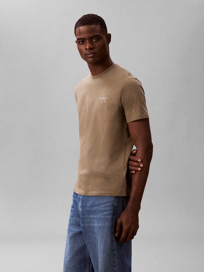 T-SHIRT VERDE CALVIN KLEIN  JEANS REGULAR FIT DA UOMO