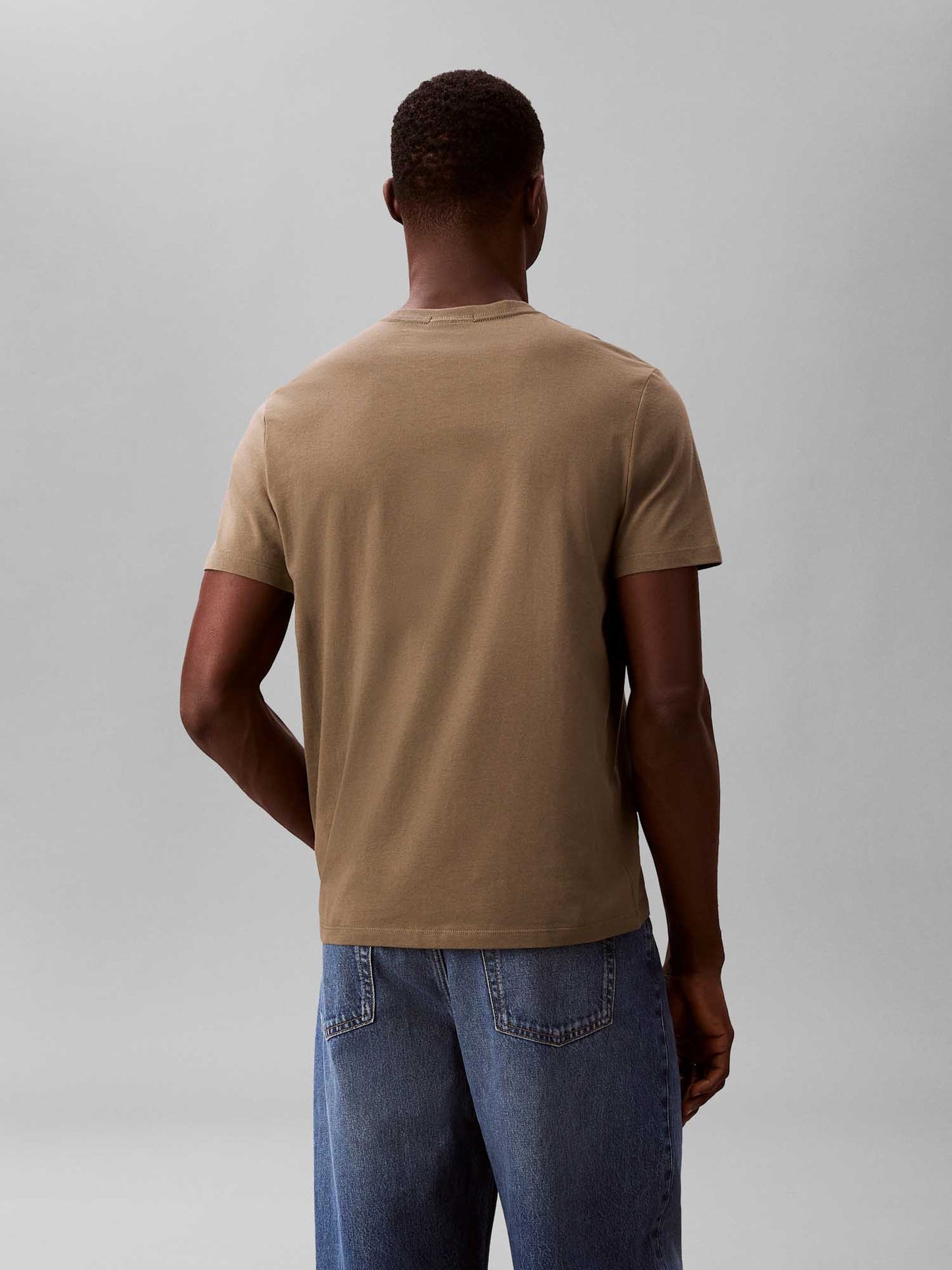 T-SHIRT VERDE CALVIN KLEIN  JEANS REGULAR FIT DA UOMO