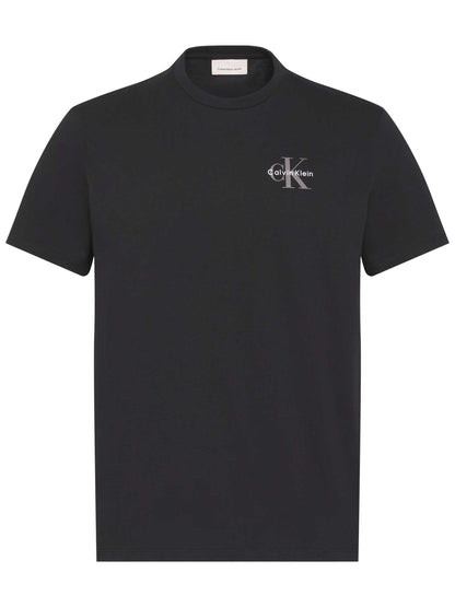 T-SHIRT NERO CALVIN KLEIN  JEANS REGULAR FIT DA UOMO