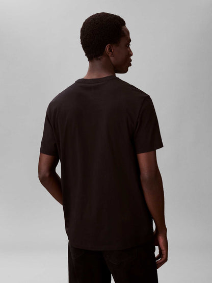T-SHIRT NERO CALVIN KLEIN  JEANS REGULAR FIT DA UOMO