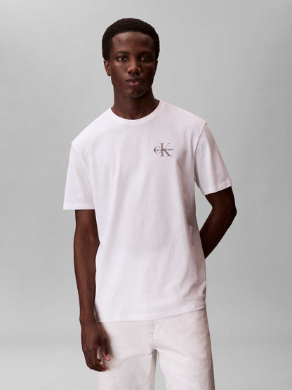 T-SHIRT BIANCA CALVIN KLEIN  JEANS REGULAR FIT DA UOMO