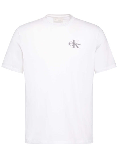 T-SHIRT BIANCA CALVIN KLEIN  JEANS REGULAR FIT DA UOMO