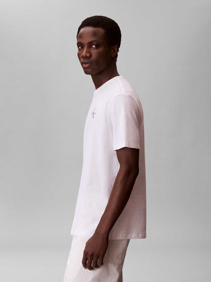 T-SHIRT BIANCA CALVIN KLEIN  JEANS REGULAR FIT DA UOMO