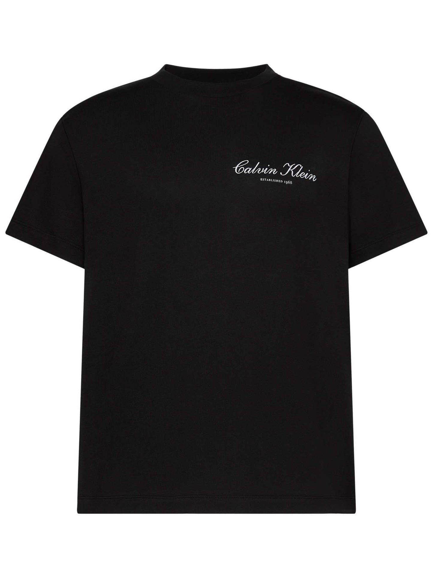 T-shirt nera Calvin Klein Jeans con logo da uomo