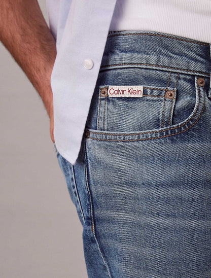Jeans Calvin Klein Classic Tapered da uomo in denim