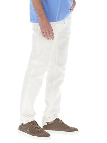 Jeans Calvin Klein Classic Taper uomo bianco
