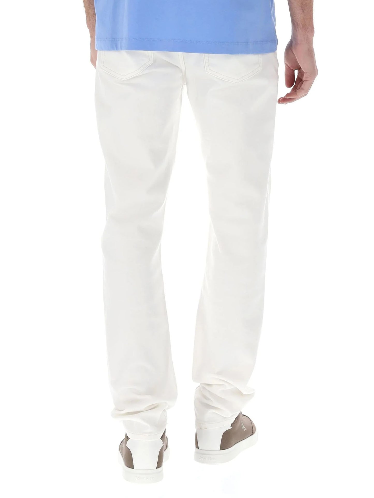 Jeans Calvin Klein Classic Taper uomo bianco