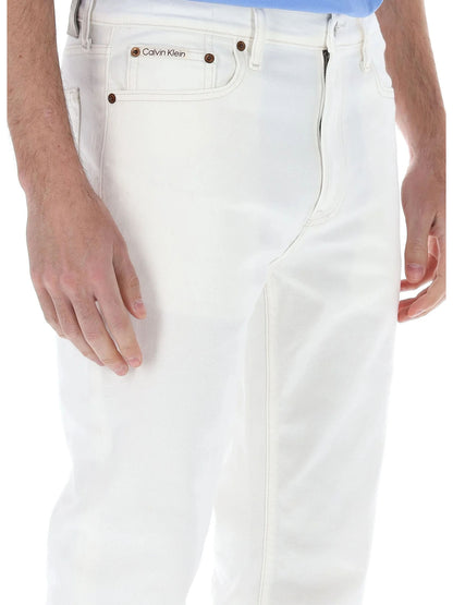 Jeans Calvin Klein Classic Taper uomo bianco