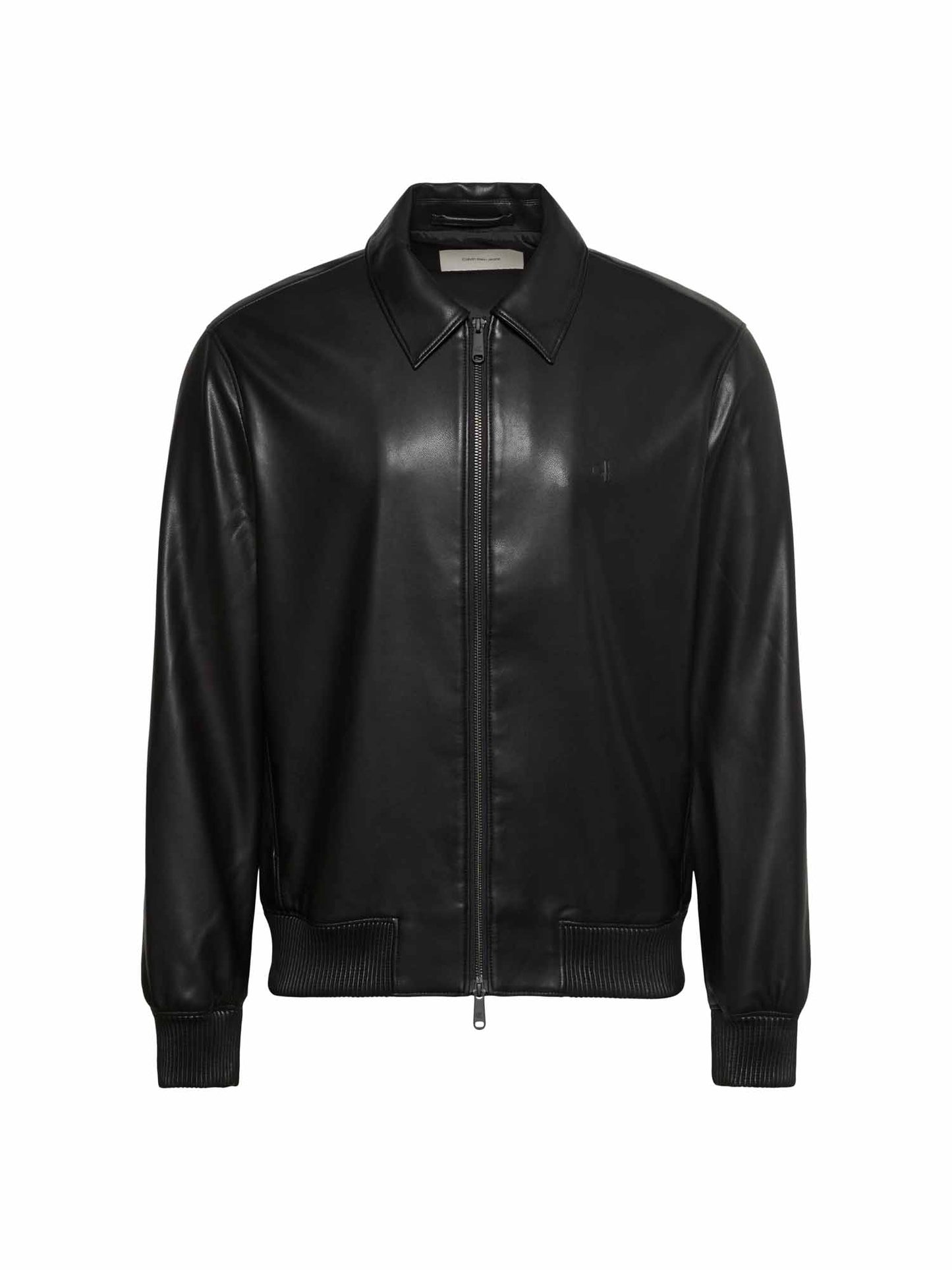 Calvin Klein Ck Faux Leather Bomb, giubbotto da uomo nero