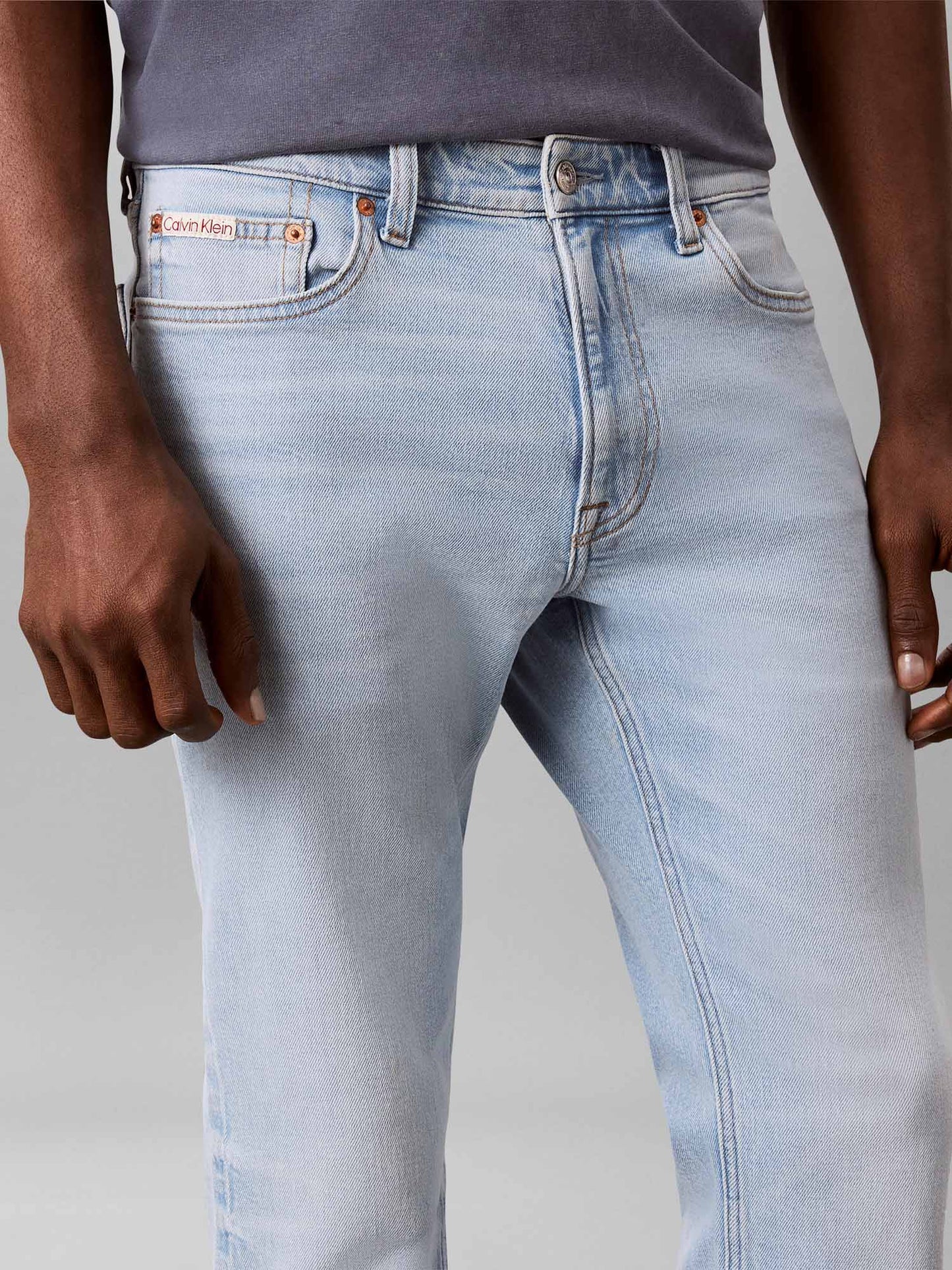 Calvin Klein CK Slim Indigo Overt, jeans da uomo denim
