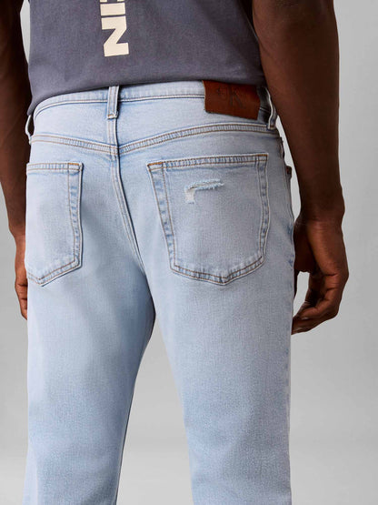 Calvin Klein CK Slim Indigo Overt, jeans da uomo denim