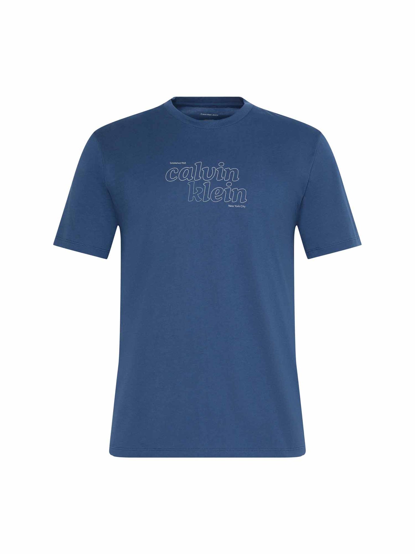 Calvin Klein CK 30S TRVL GRAPHIC, t-shirt maniche corte da uomo denim