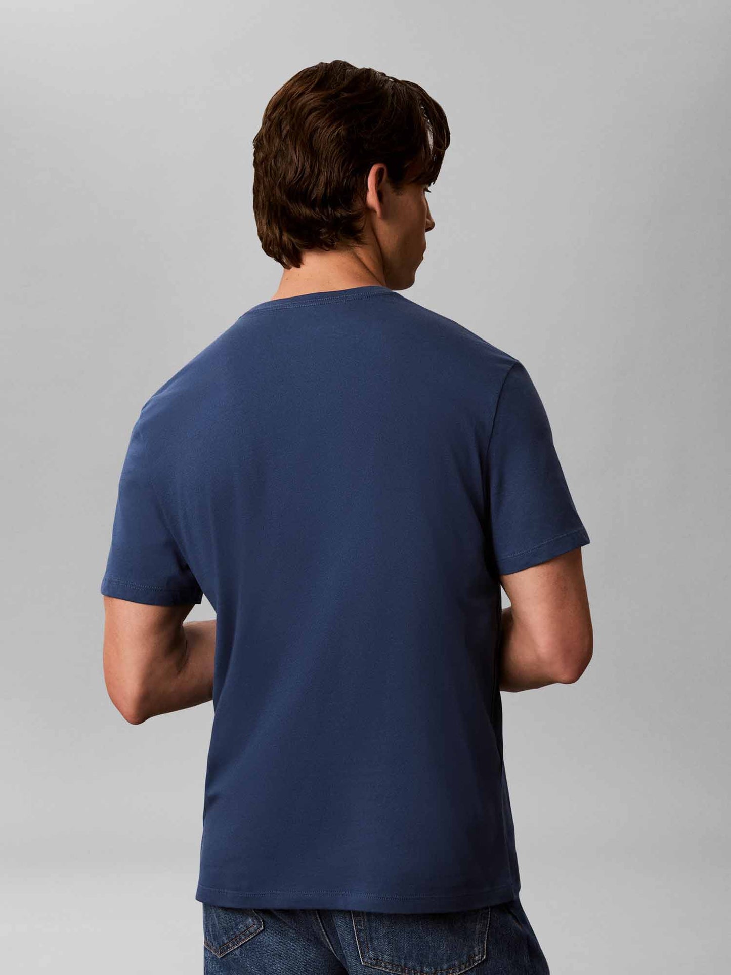 Calvin Klein CK 30S TRVL GRAPHIC, t-shirt maniche corte da uomo denim