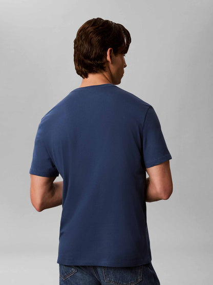 Calvin Klein CK 30S TRVL GRAPHIC, t-shirt maniche corte da uomo denim