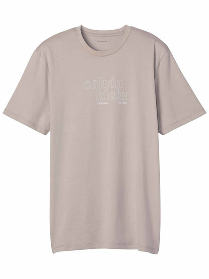 Calvin Klein CK 30S TRVL GRAPHIC, t-shirt maniche corte da uomo beige