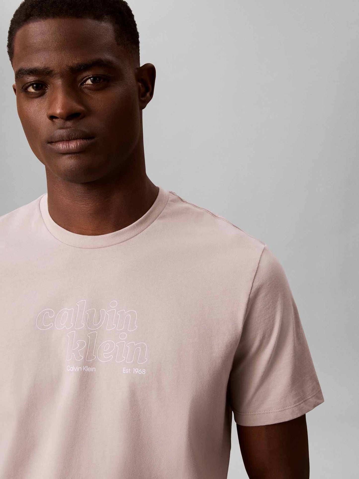 Calvin Klein CK 30S TRVL GRAPHIC, t-shirt maniche corte da uomo beige