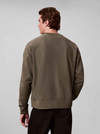 Calvin Klein CK Premium Terry, felpa da uomo verde