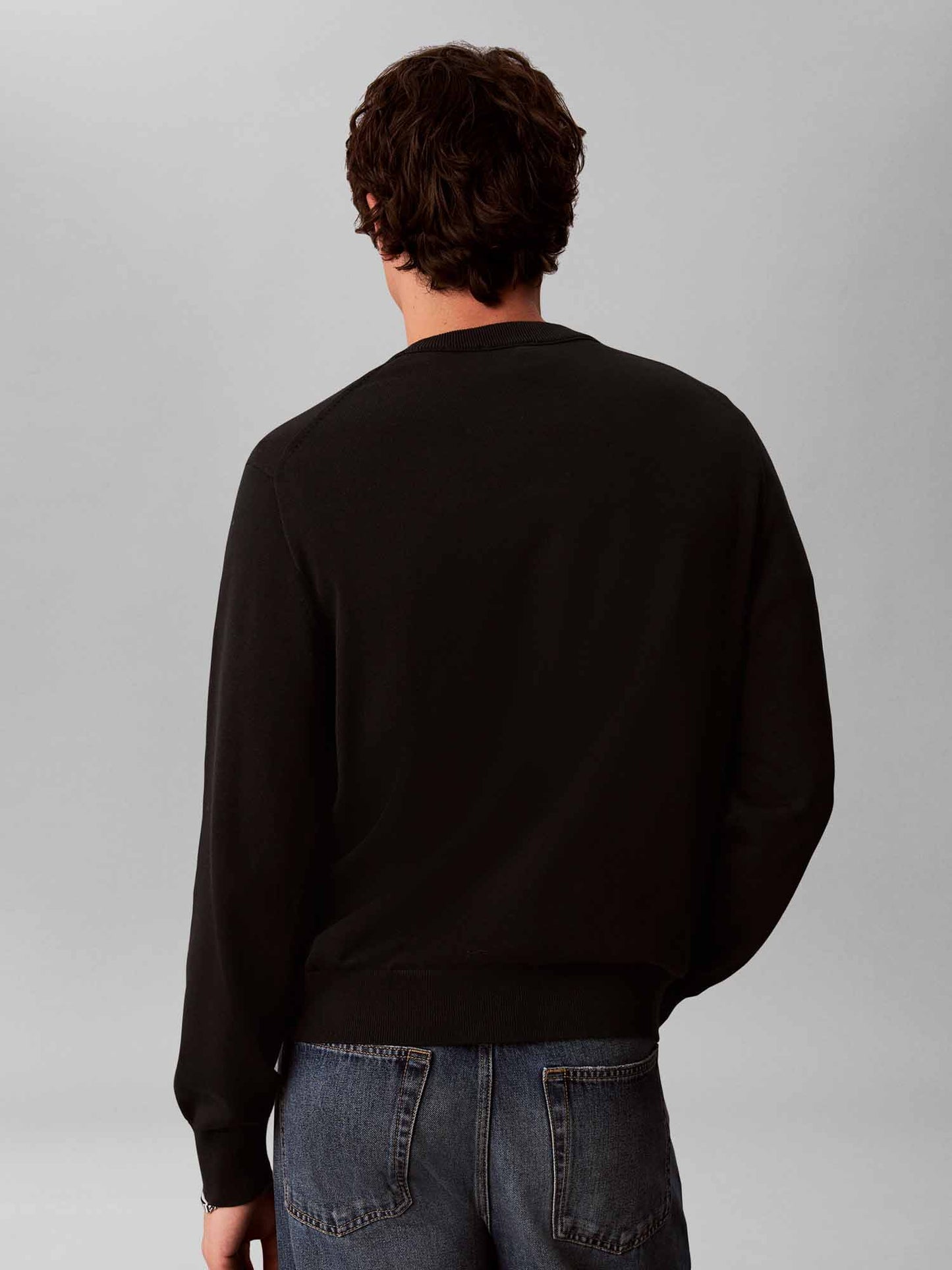 Calvin Klein Ck Classic Crew, maglia da uomo nera