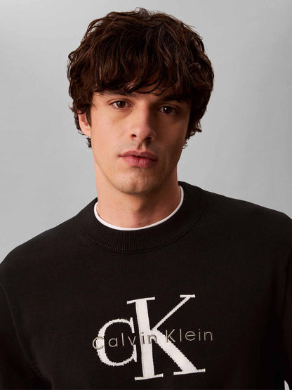 Calvin Klein Ck Classic Crew, maglia da uomo nera