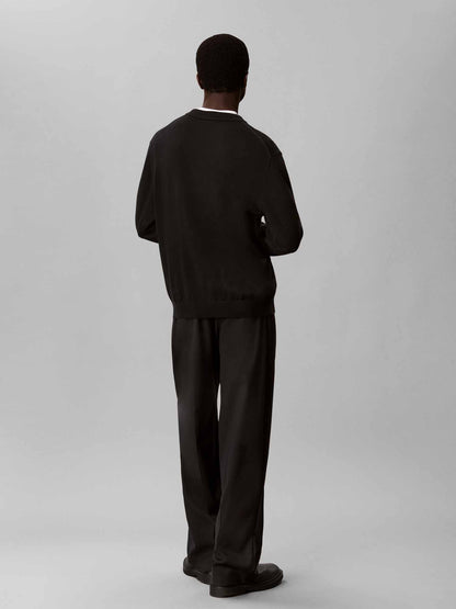 Calvin Klein CK Classic Crew, maglia da uomo nera