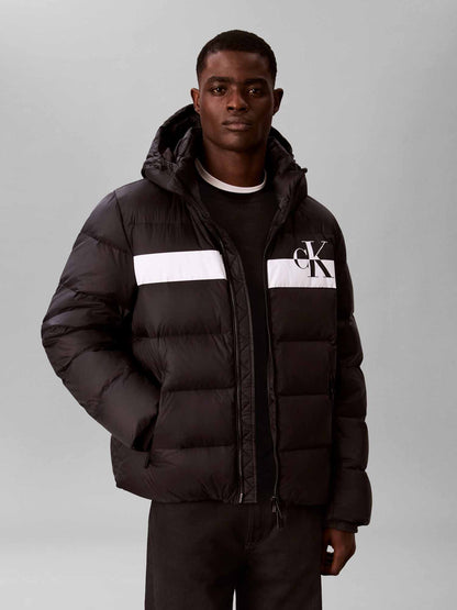 Calvin Klein Ck Nylon Colorblock, giubbotti da uomo nero