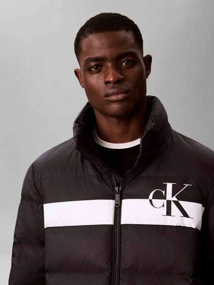Calvin Klein Ck Nylon Colorblock, giubbotti da uomo nero