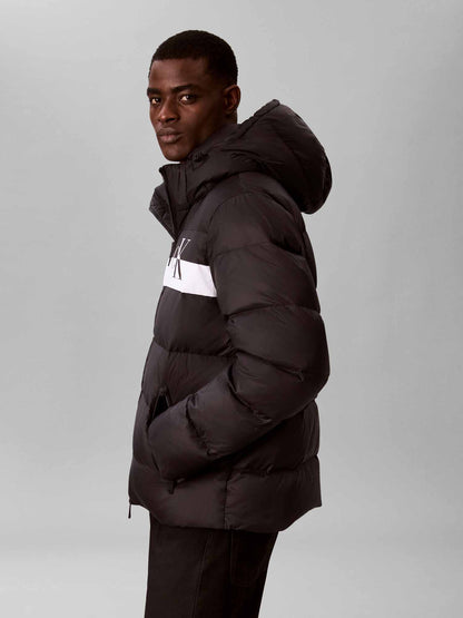 Calvin Klein Ck Nylon Colorblock, giubbotti da uomo nero