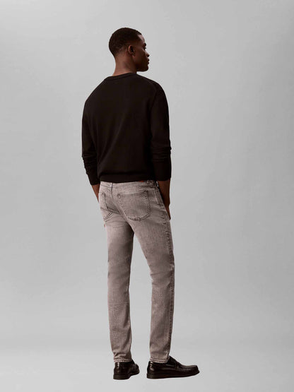 Calvin Klein Ck Taper Basalt, jeans da uomo grigi