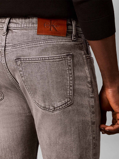 Calvin Klein Ck Taper Basalt, jeans da uomo grigi