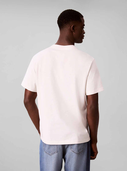 Calvin Klein CK 20'S Distressed, t-shirt maniche corte da uomo panna