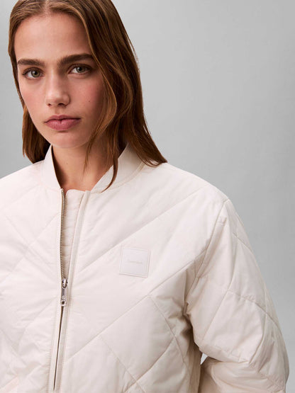 Calvin Klein Lightweight Quilt, giubbotto trapuntato donna crema