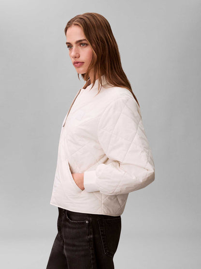 Calvin Klein Lightweight Quilt, giubbotto trapuntato donna crema