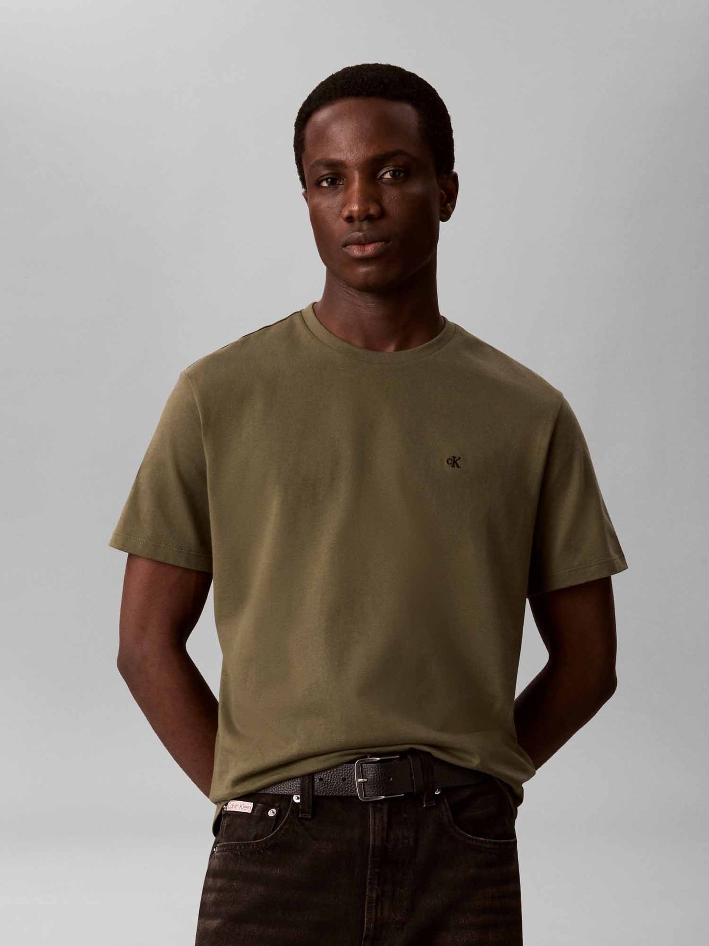 Calvin Klein Classic Monogram, t-shirt maniche corte da uomo verde