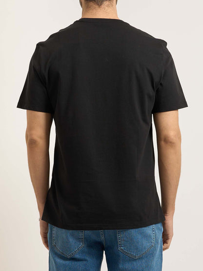 T-shirt nera da uomo Calvin Klein Jeans 30S Wholesale in cotone
